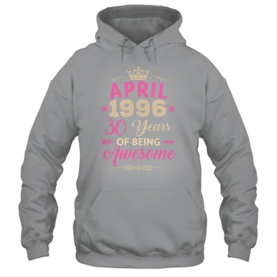 April 1996 30 Years Of Being Awesome Retro 30th Birthday Shirt & Tank Top | siriusteestore