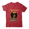 Aquarius Queen Birthday Afro Girls Black Zodiac Birthday Shirt & Tank Top | siriusteestore