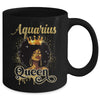 Aquarius Queen Birthday Afro Girls Black Zodiac Birthday Mug | siriusteestore