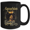 Aquarius Queen Birthday Afro Girls Black Zodiac Birthday Mug | siriusteestore