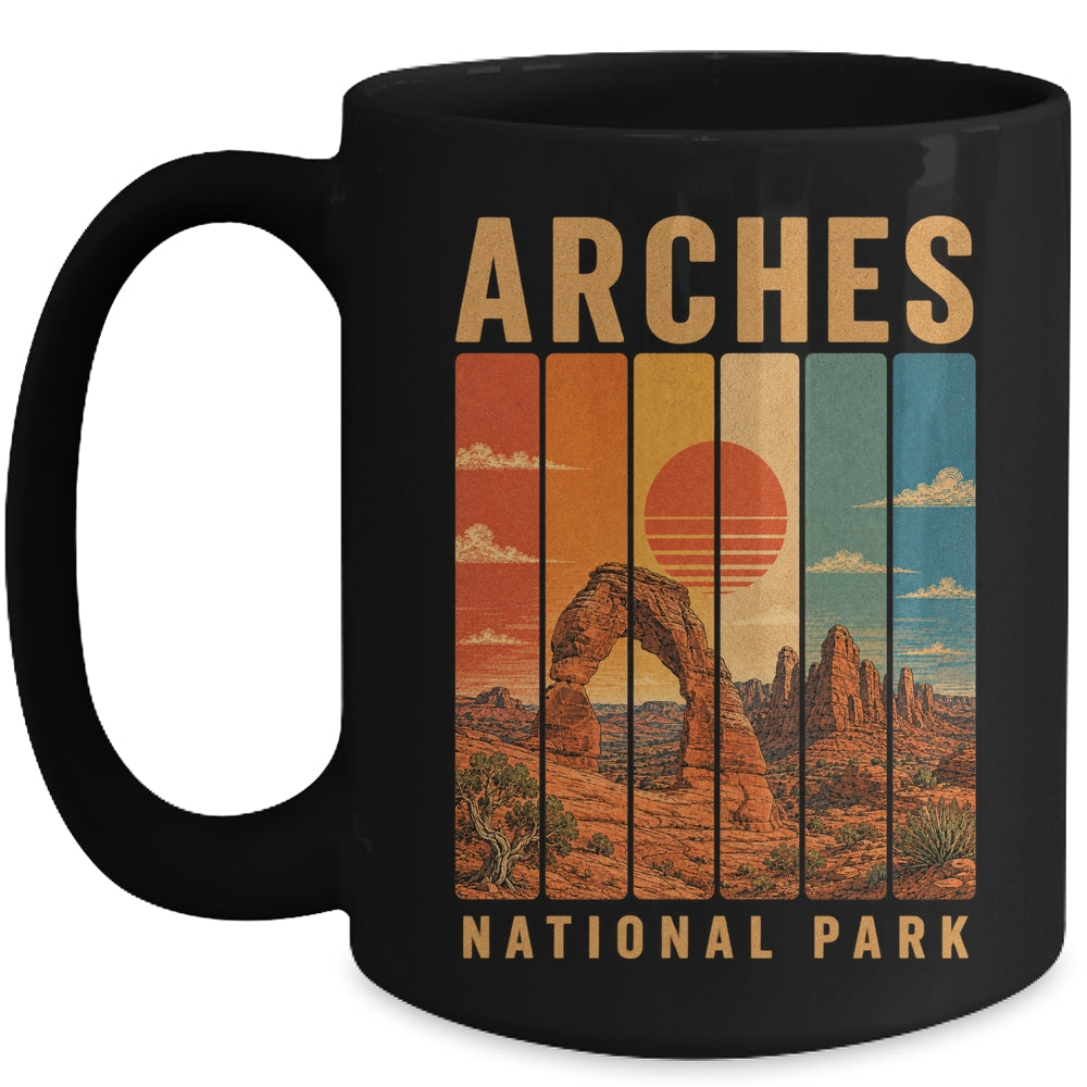Arches National Park Utah Usa Outdoor Vintage Hiking Mug | siriusteestore