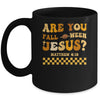 Are You Fall-O-Ween Jesus Christian Halloween Pumpkin Mug | siriusteestore