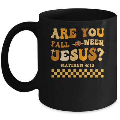 Are You Fall-O-Ween Jesus Christian Halloween Pumpkin Mug | siriusteestore