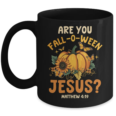 Are You Fall-O-Ween Jesus Christian Pumpkin Halloween Mug | siriusteestore