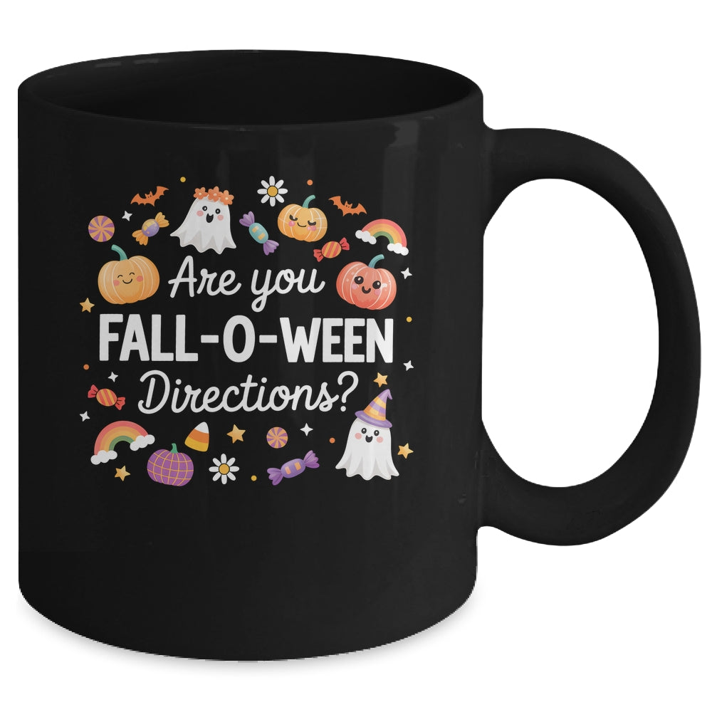 Are You Fall O Ween Directions Halloween Teacher Ghosts Mug | siriusteestore