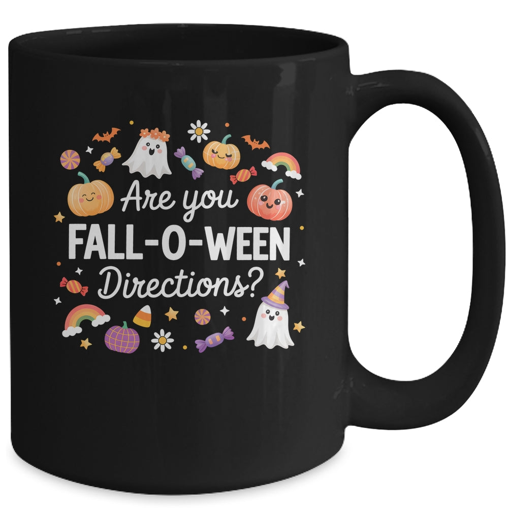 Are You Fall O Ween Directions Halloween Teacher Ghosts Mug | siriusteestore