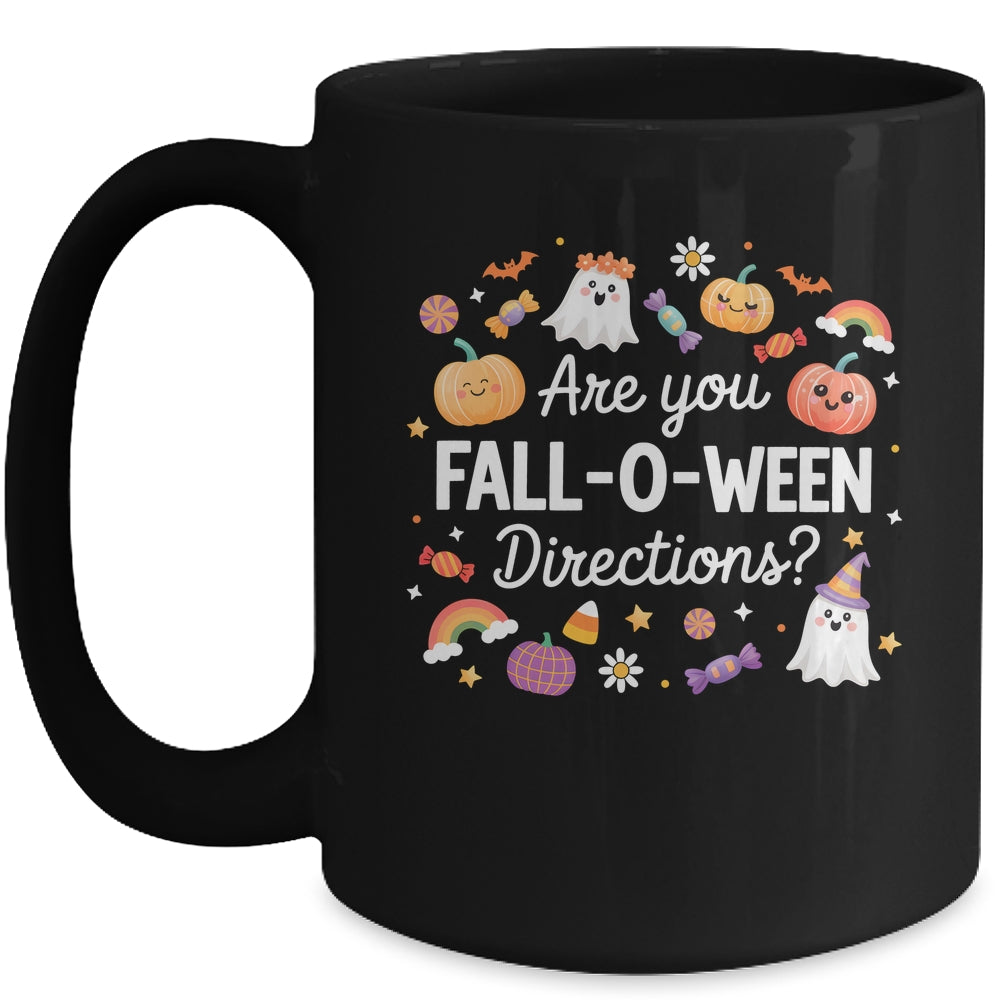 Are You Fall O Ween Directions Halloween Teacher Ghosts Mug | siriusteestore