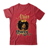 Aries Queen Birthday Afro Girls Black Zodiac Birthday Shirt & Tank Top | siriusteestore