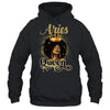 Aries Queen Birthday Afro Girls Black Zodiac Birthday Shirt & Tank Top | siriusteestore