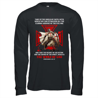 Armor Of God Men Women Knight Templar Christian Bible Verse Shirt & Hoodie | siriusteestore
