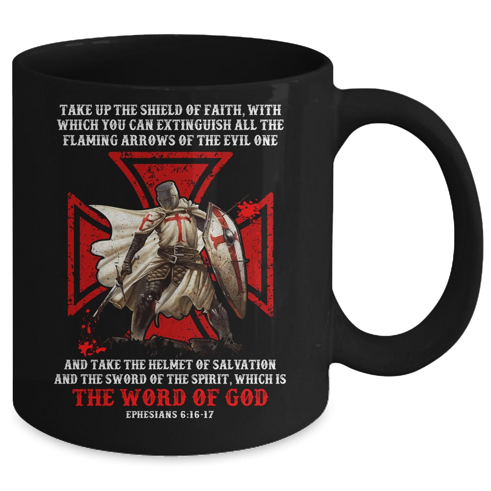 Armor Of God Men Women Knight Templar Christian Bible Verse Mug | siriusteestore