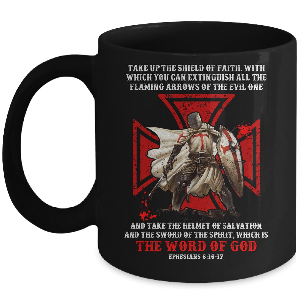 Armor Of God Men Women Knight Templar Christian Bible Verse Mug | siriusteestore