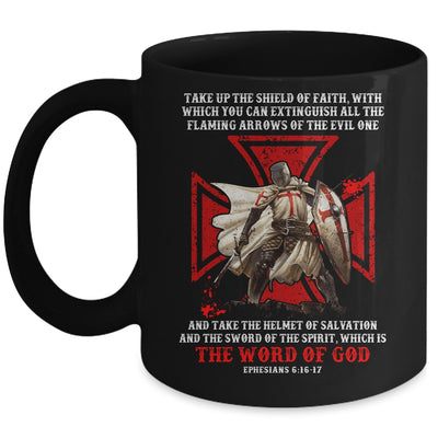 Armor Of God Men Women Knight Templar Christian Bible Verse Mug | siriusteestore