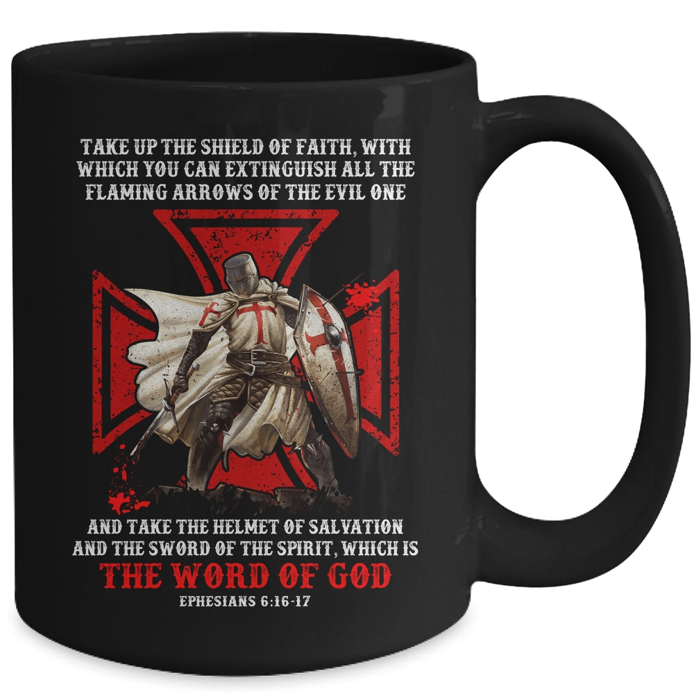 Armor Of God Men Women Knight Templar Christian Bible Verse Mug | siriusteestore