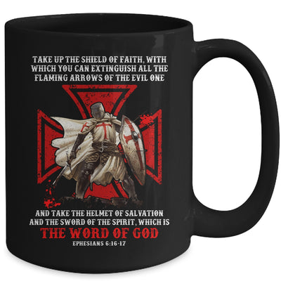 Armor Of God Men Women Knight Templar Christian Bible Verse Mug | siriusteestore