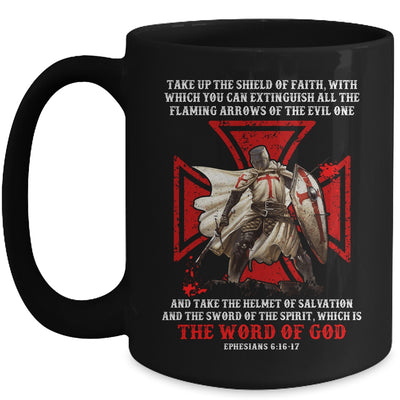 Armor Of God Men Women Knight Templar Christian Bible Verse Mug | siriusteestore