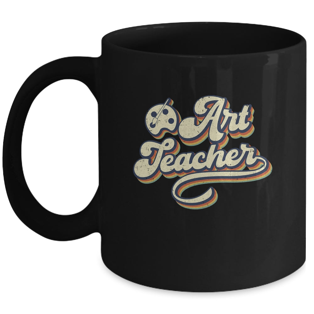 Art Teacher Hooray It's Art Day Hello Back To School Vintage Mug | siriusteestore