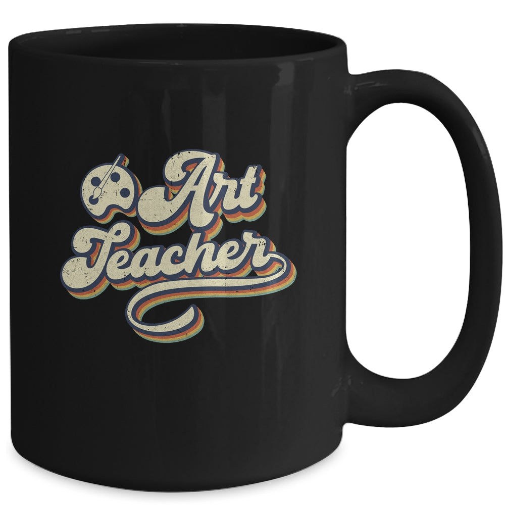Art Teacher Hooray It's Art Day Hello Back To School Vintage Mug | siriusteestore