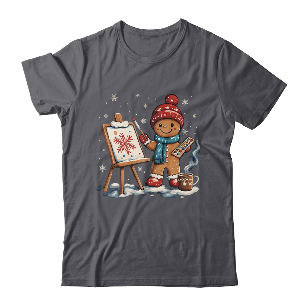Artist Gingerbread Painter Art Teacher Student Christmas Shirt & Sweatshirt | siriusteestore