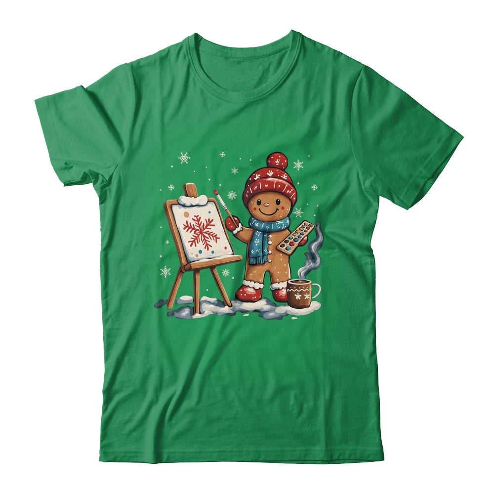Artist Gingerbread Painter Art Teacher Student Christmas Shirt & Sweatshirt | siriusteestore