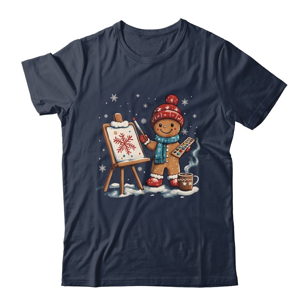 Artist Gingerbread Painter Art Teacher Student Christmas Shirt & Sweatshirt | siriusteestore