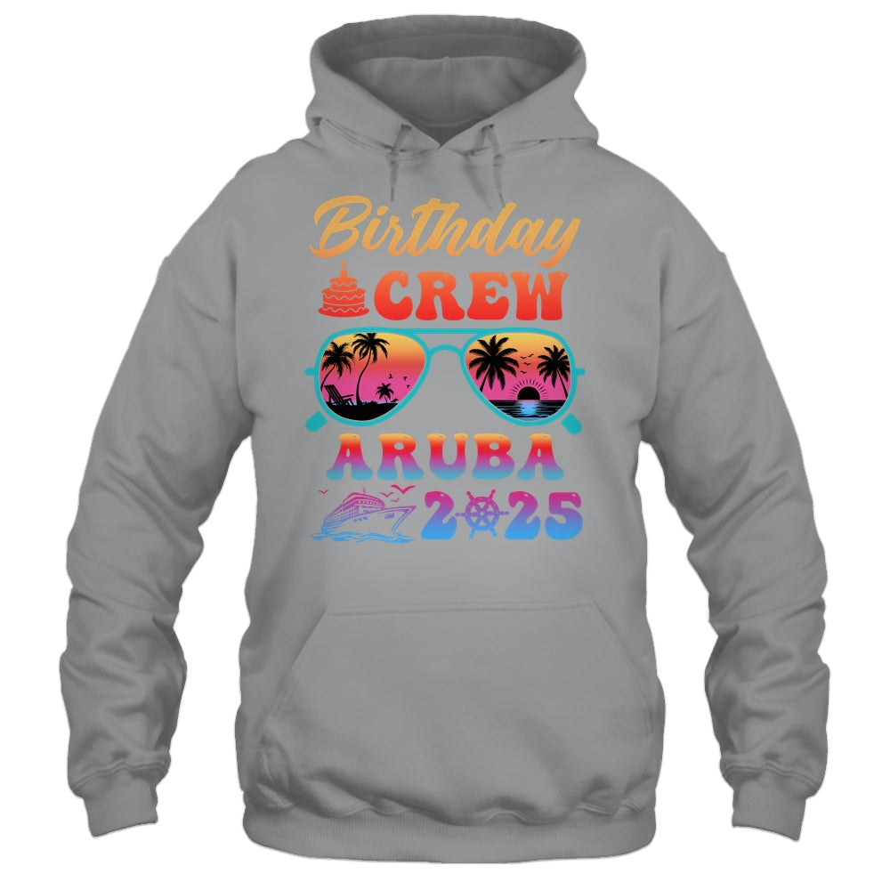 Aruba Birthday Crew Vacation Cruise 2025 Summer Trip Group Shirt & Tank Top | siriusteestore