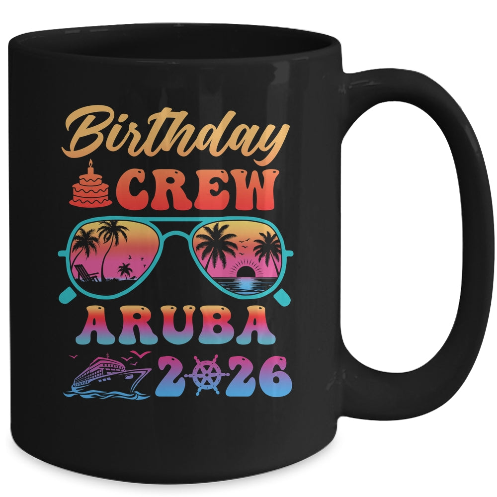 Aruba Birthday Crew Vacation Cruise 2026 Summer Trip Group Mug | siriusteestore