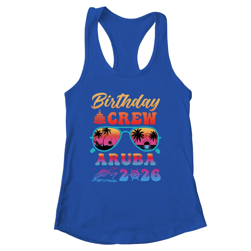 Aruba Birthday Crew Vacation Cruise 2026 Summer Trip Group Shirt & Tank Top | siriusteestore