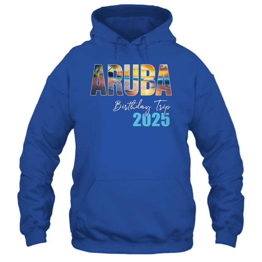 Aruba Birthday Trip 2025 Vacation Party Crew Cruise Shirt & Tank Top | siriusteestore