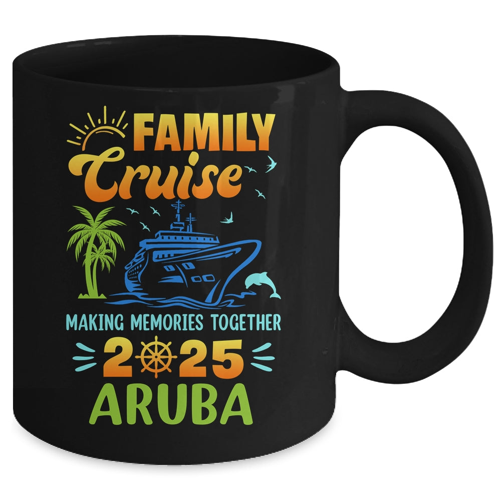Aruba Cruise 2025 Family Friends Group Vacation Matching Mug | siriusteestore