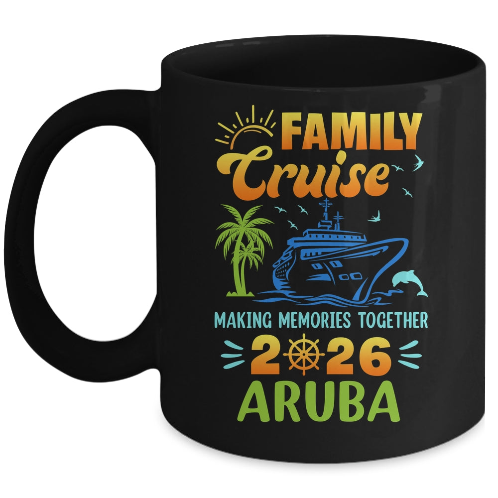 Aruba Cruise 2026 Family Friends Group Vacation Matching Mug | siriusteestore