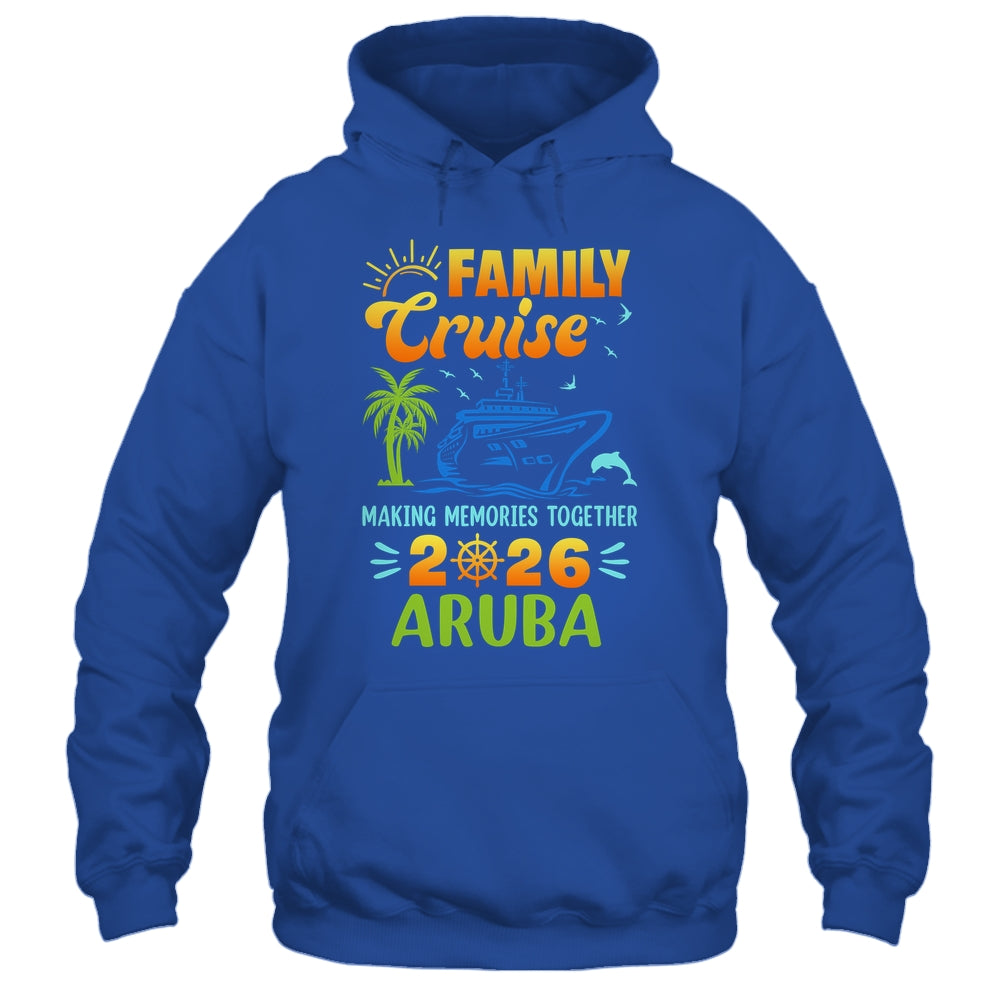 Aruba Cruise 2026 Family Friends Group Vacation Matching Shirt & Tank Top | siriusteestore