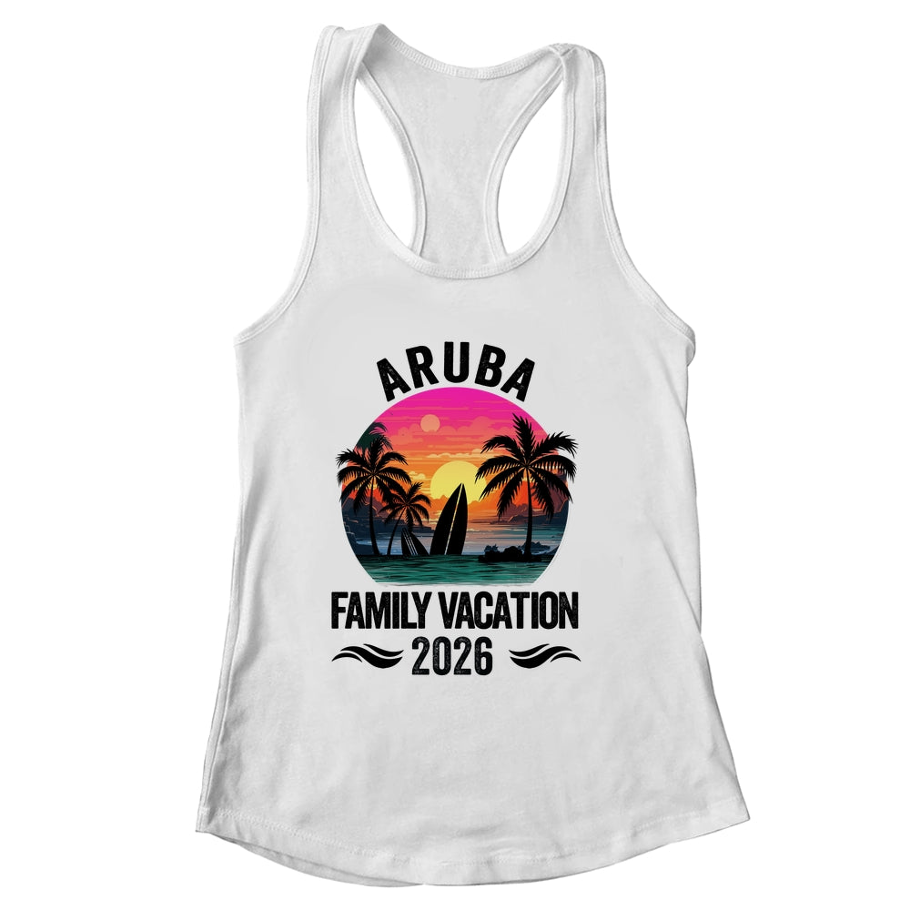 Aruba Family Vacation 2026 Matching Outfits Beach Summer Shirt & Tank Top | siriusteestore