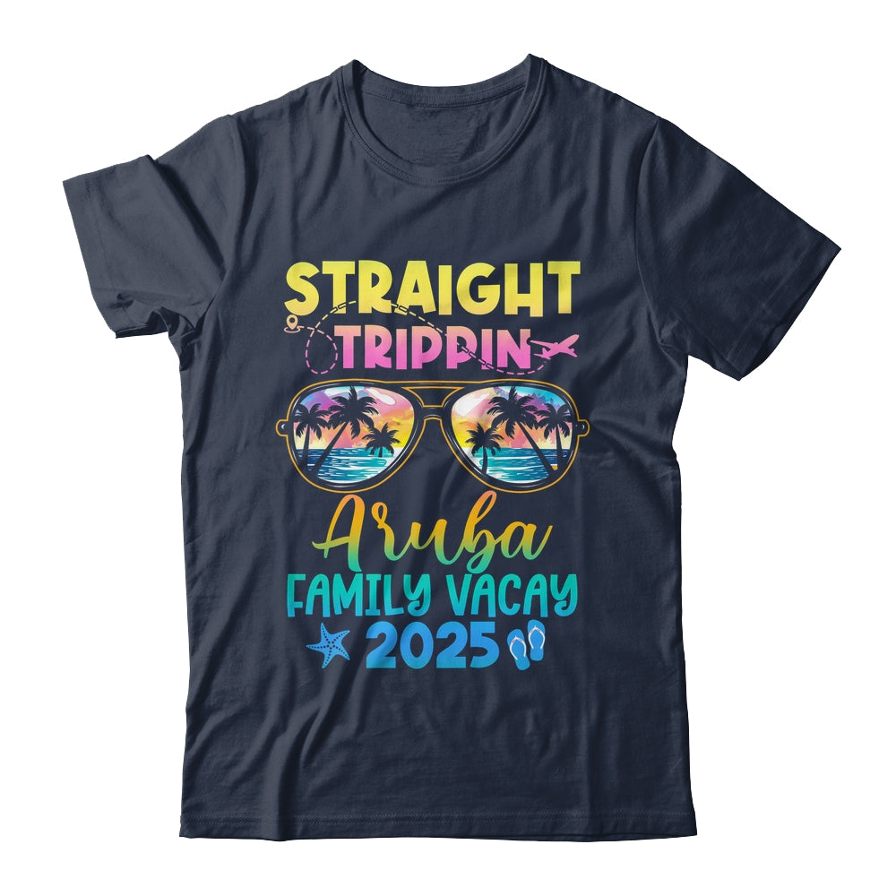 Aruba Family Vacay Vacation 2025 Straight Trippin Shirt & Tank Top | siriusteestore
