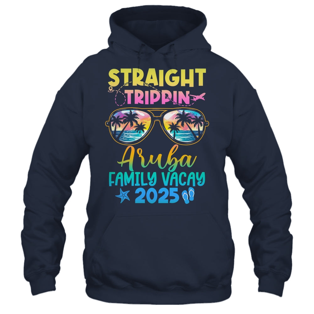 Aruba Family Vacay Vacation 2025 Straight Trippin Shirt & Tank Top | siriusteestore