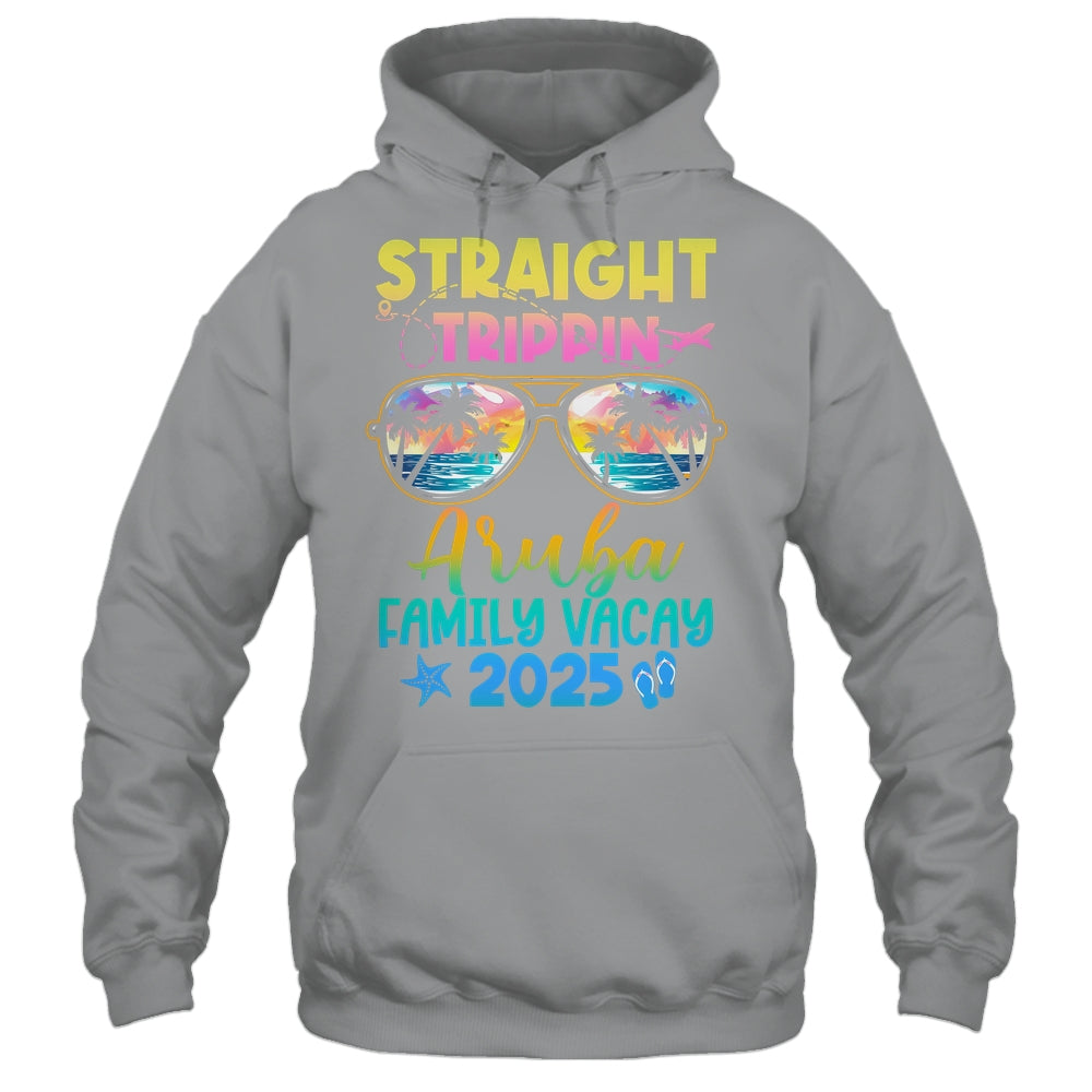 Aruba Family Vacay Vacation 2025 Straight Trippin Shirt & Tank Top | siriusteestore