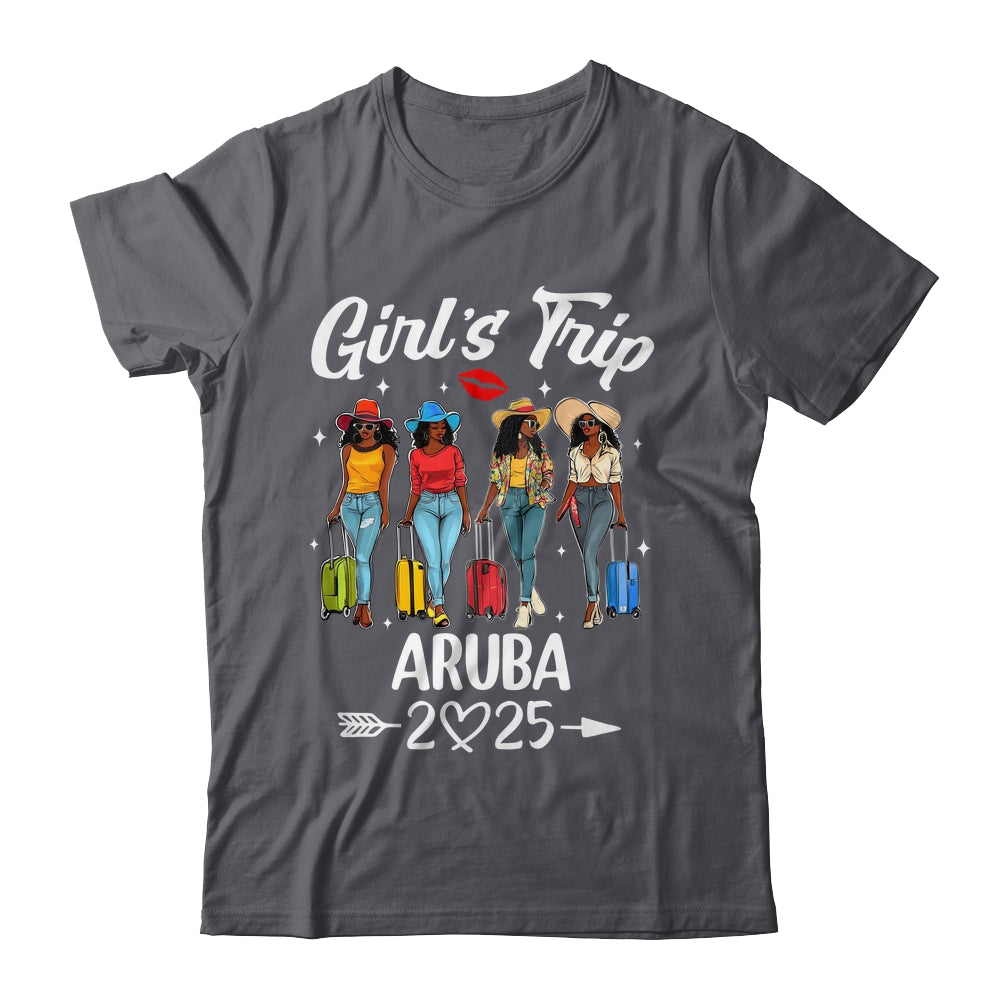 Aruba Girls Trip 2025 Birthday Squad Women Vacation Shirt & Tank Top | siriusteestore