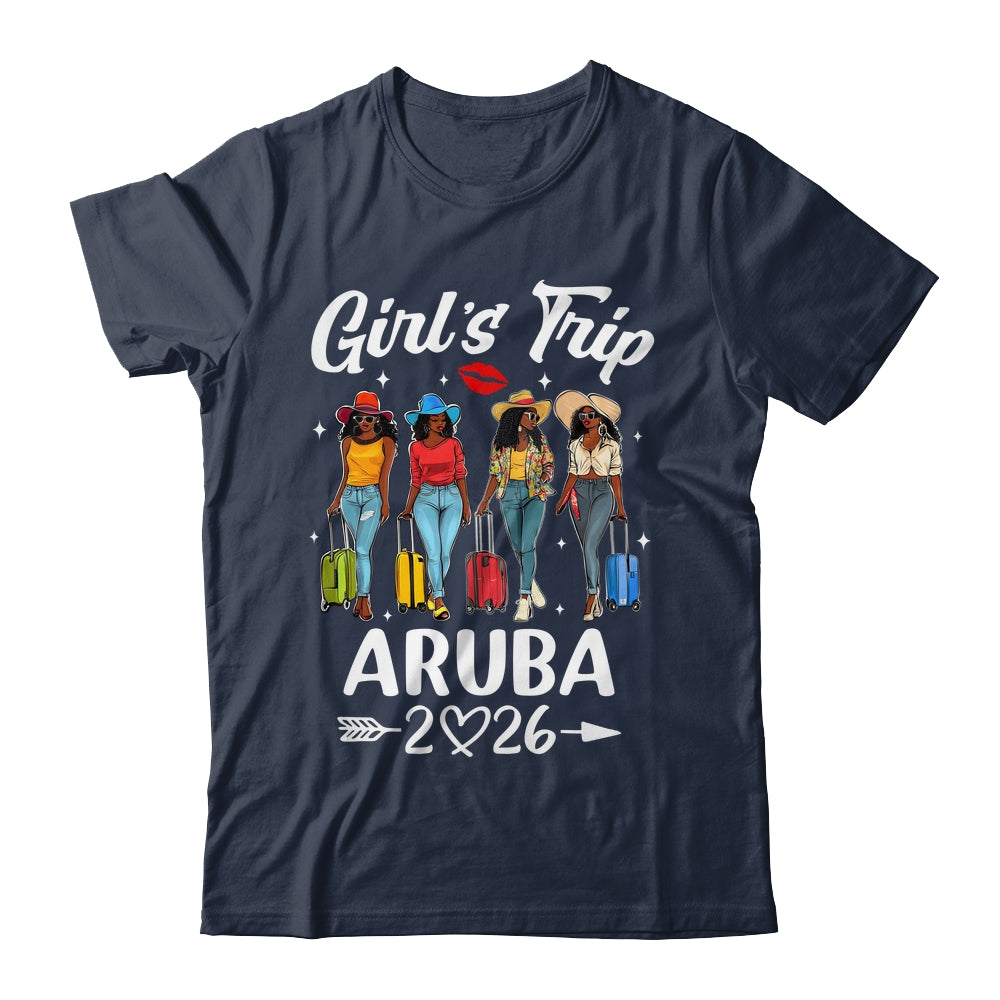 Aruba Girls Trip 2026 Birthday Squad Women Vacation Shirt & Tank Top | siriusteestore