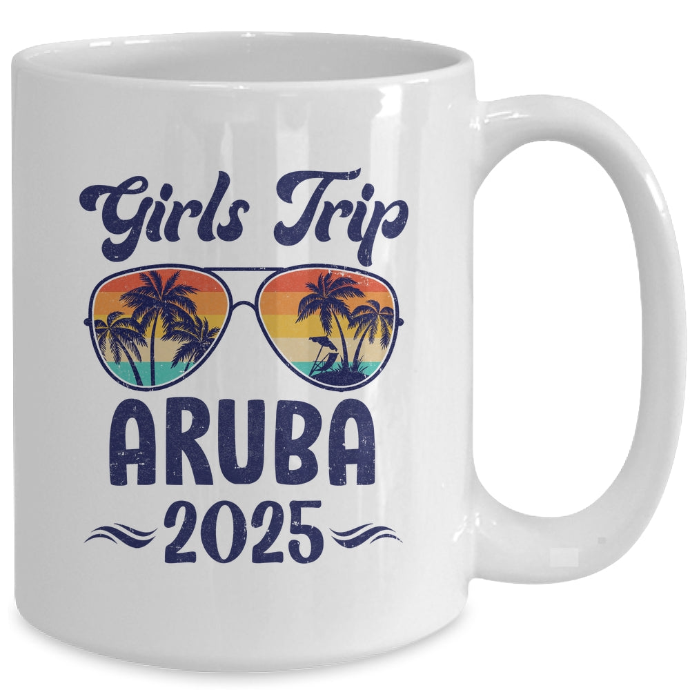 Aruba Girls Trip Beach Vacation 2025 Matching Group Mug | siriusteestore
