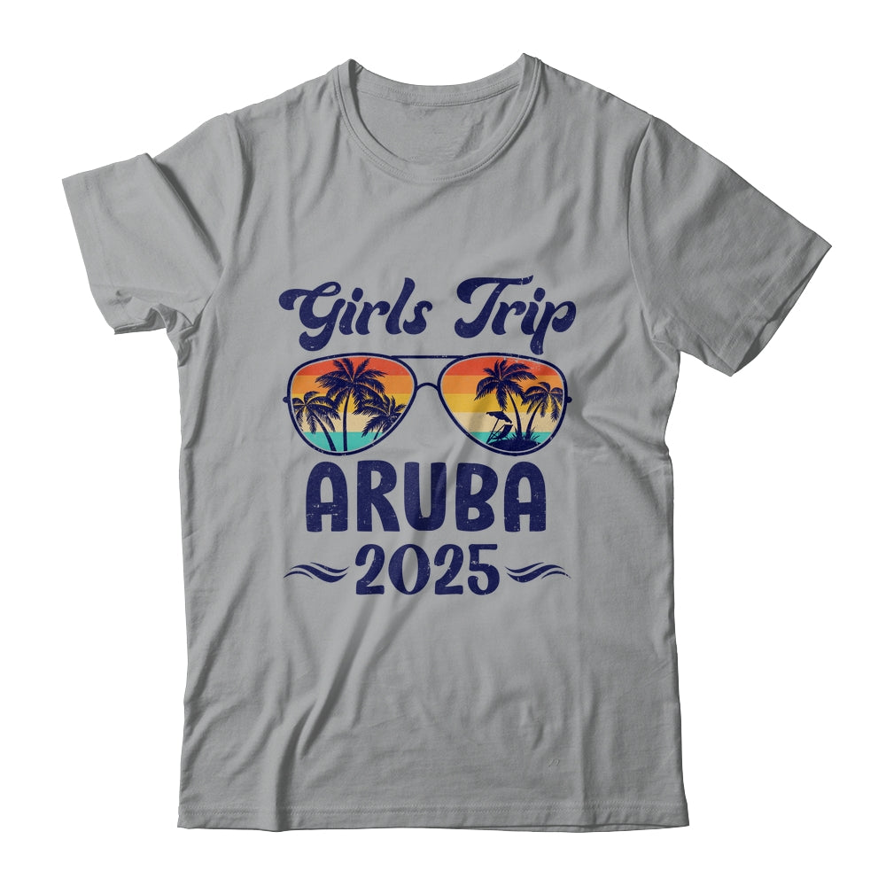 Aruba Girls Trip Beach Vacation 2025 Matching Group Shirt & Tank Top | siriusteestore