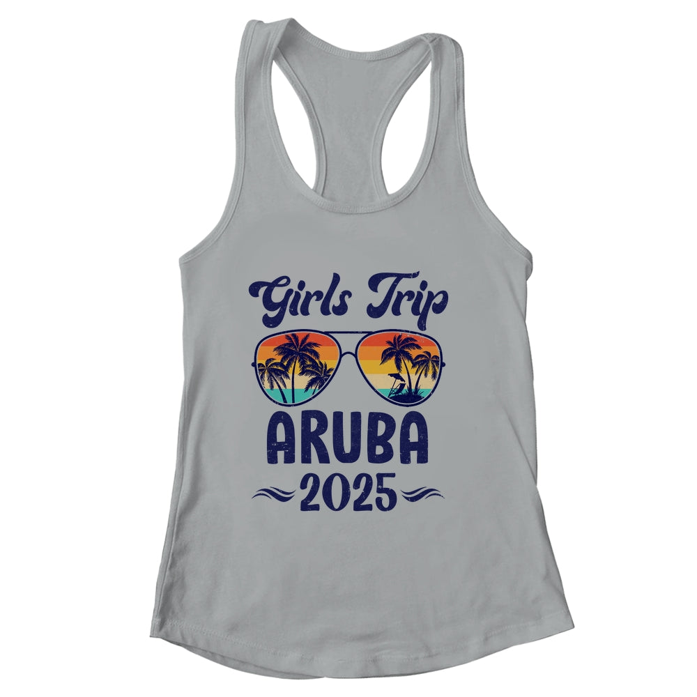 Aruba Girls Trip Beach Vacation 2025 Matching Group Shirt & Tank Top | siriusteestore