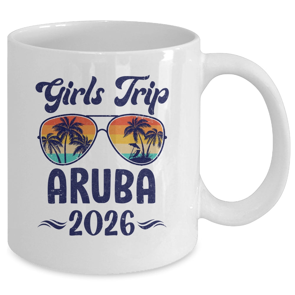 Aruba Girls Trip Beach Vacation 2026 Matching Group Mug | siriusteestore