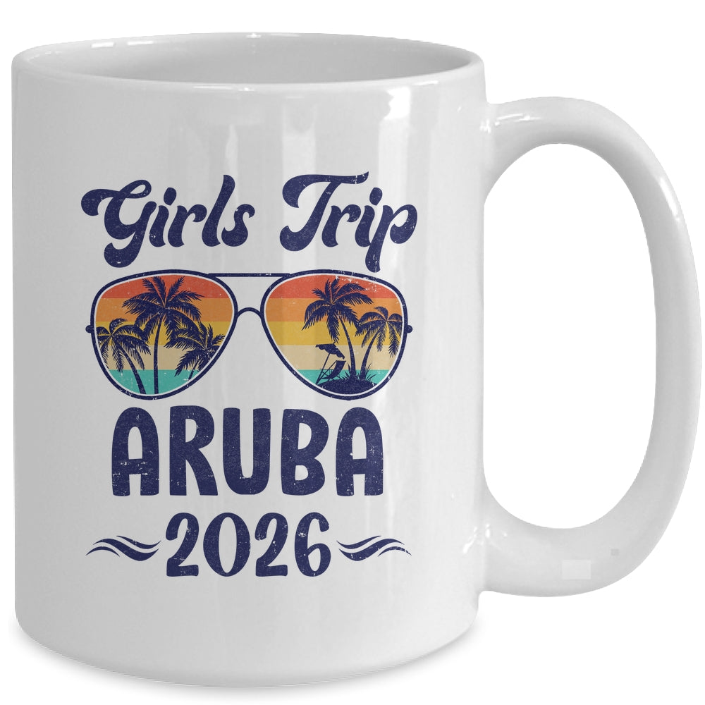 Aruba Girls Trip Beach Vacation 2026 Matching Group Mug | siriusteestore