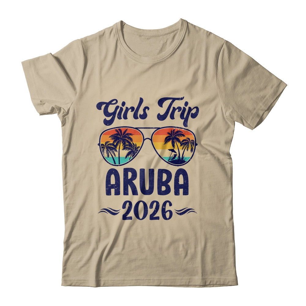 Aruba Girls Trip Beach Vacation 2026 Matching Group Shirt & Tank Top | siriusteestore