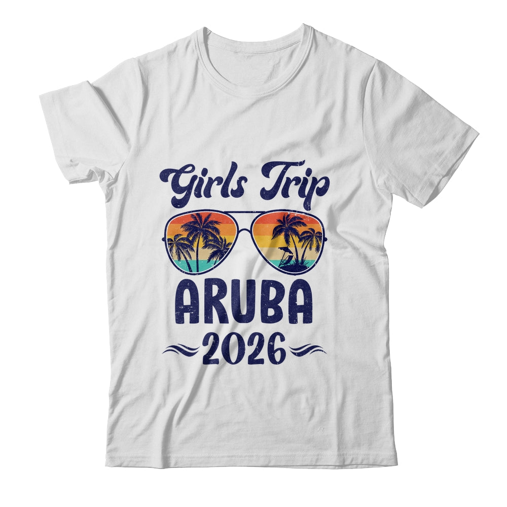 Aruba Girls Trip Beach Vacation 2026 Matching Group Shirt & Tank Top | siriusteestore