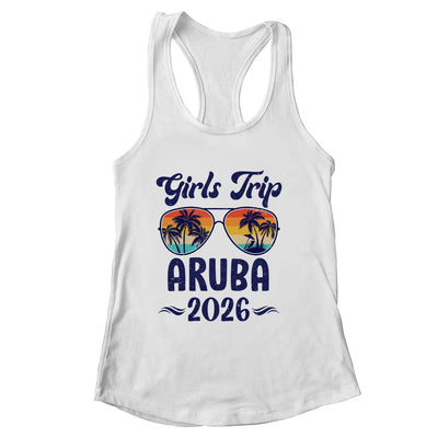 Aruba Girls Trip Beach Vacation 2026 Matching Group Shirt & Tank Top | siriusteestore
