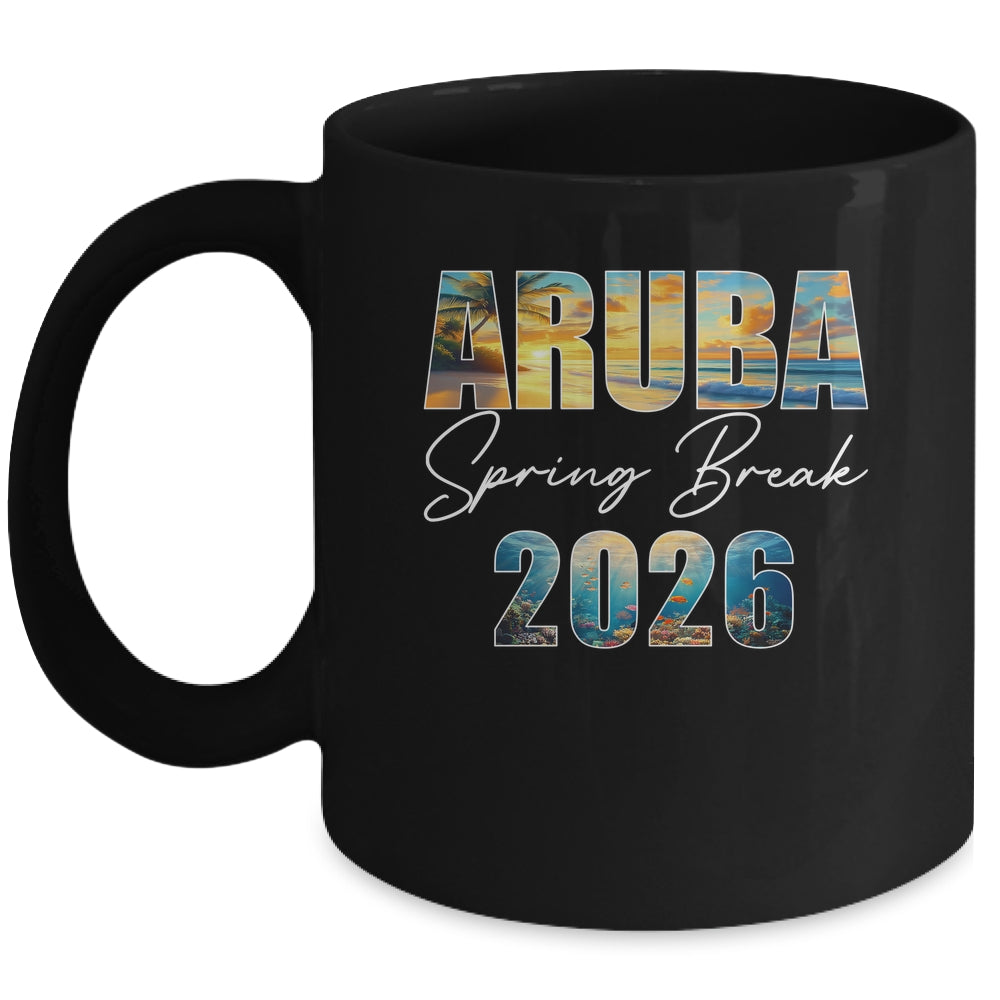 Aruba Spring Break 2026 Summer Vacation Beach Mug | siriusteestore