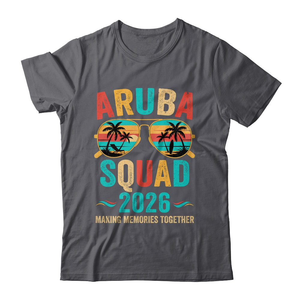Aruba Vacation Squad 2026 Family Matching Vintage Shirt & Tank Top | siriusteestore