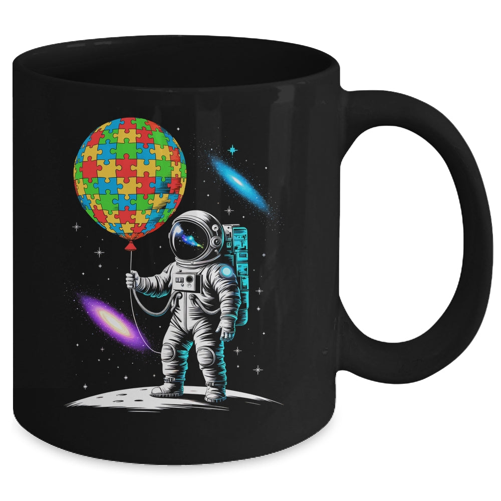 Astronaut Balloon Autism Awareness Space Autistic Kids Boys Mug | siriusteestore
