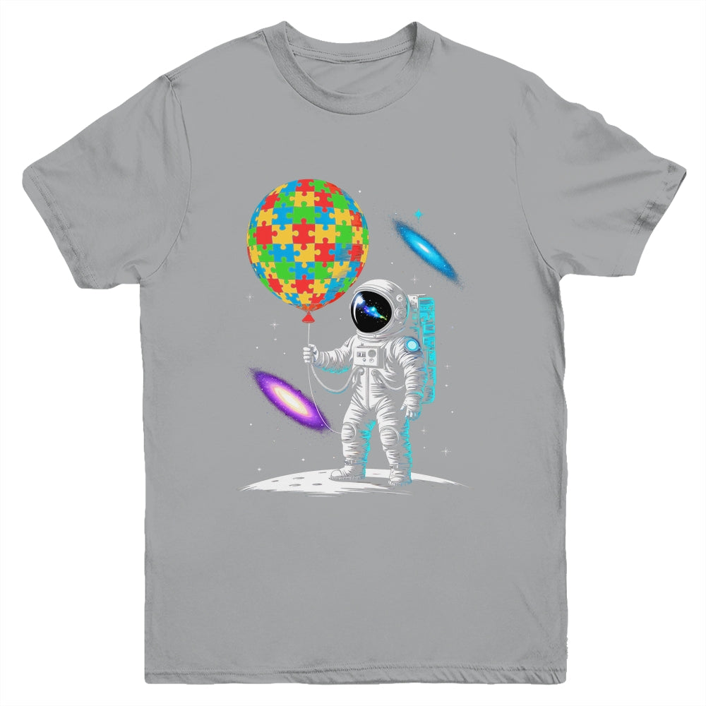 Astronaut Balloon Autism Awareness Space Autistic Kids Boys Youth Shirt | siriusteestore